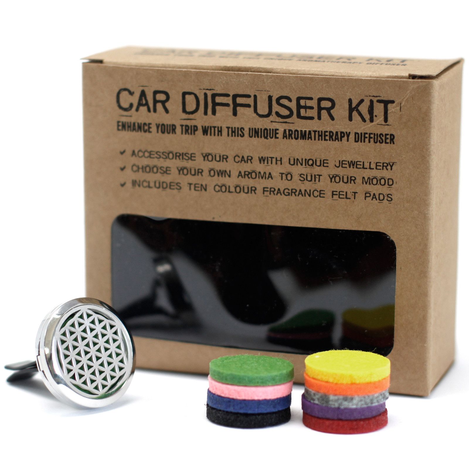 Car Diffuser Kit - Flower of Life - 30mm - Image 2